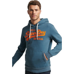 Superdry Ανδρικό Αθλητικό Φούτερ με Κουκούλα Μπλε M2013387A-ZDM