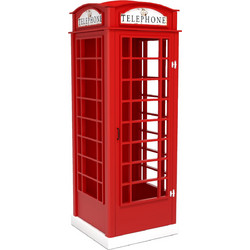 Διακοσμητικό Phone Booth-Kokkino