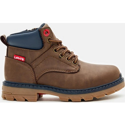 Levi's Παιδικά Μποτάκια Καφέ Δερμάτινα με Φερμουάρ VFOR0070S-0592