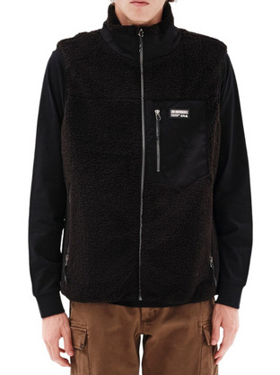 Emerson Αμάνικο Ανδρικό Μπουφάν Puffer Μαύρο 232.EM17.98