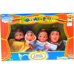ΑΚ Toys Σετ 4 Γαντοκούκλες Κουκλοθέτρου 'Η Χιονάτη Και Οι Νάνοι' 023