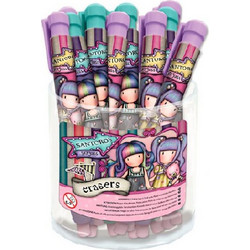 Gorjuss - Retractable Eraser Drum (8 each of 2 designs) - Fairground