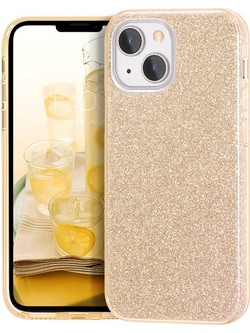 Θήκη iPhone 13 Forcell Glitter Shine Cover Hard Case -Χρυσό