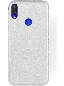 Θήκη Xiaomi Redmi Note 7 / Note 7 Pro Glitter Shine Cover Hard -Ασημί