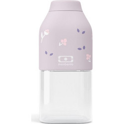 Monbento Mb Positive S Ballet Παιδικό Μπουκάλι Πλαστικό BPA Free Λευκό Λιλά 330ml