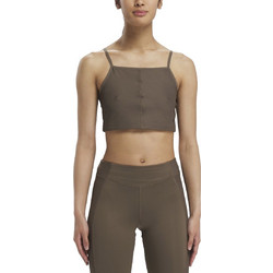 Reebok Yoga Rib Training Γυναικείο Αθλητικό Crop Top Πράσινο 100037450