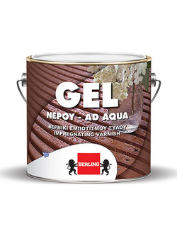 Berling Gel Βερνίκι Εμποτισμού Ξύλου Νερού Satin Διάφανο 2.5lt