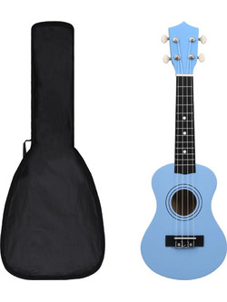 vidaXL 70149 Soprano Blue with Case