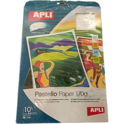 Χαρτί Α4 Inkjet Apli 170gr pastel 10φύλλα σετ 11154