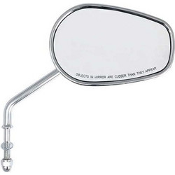 Riptide tapered mirror set, long stem. Chrome
