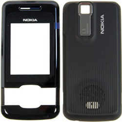 NOKIA 7100 supernova BLACK BACK-FRONT COVER ORIGINAL SERVICE PACK