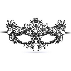 Μαύρη Δαντελωτή Μάσκα - Crushious Mystica Lace Mask Black