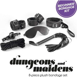 Crushious Dungeons Maidens Bondage BDSM Set Μαύρο