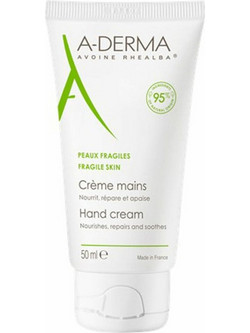 A-Derma Fragile Skin Αναπλαστική Κρέμα Χεριών 50ml