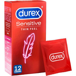 Durex Sensitive Tight Fit Προφυλακτικά Λεπτά με Λιπαντικό 12τμχ