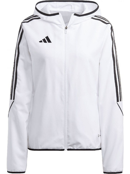 Adidas Tiro 23 League Αθλητικό Γυναικείο Μπουφάν Κοντό Αντιανεμικό Λευκό IA1631