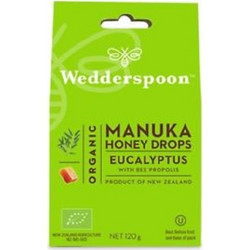 Wedderspoon Manuka Honey Drops Ευκάλυπτος & Πρόπολη 120gr