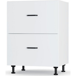Modest Κάτω Ντουλάπι Συρταριέρα Λευκό 60x48x82 εκ