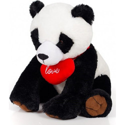Λούτρινο Αρκουδακι Panda 26Εκ Με Κοκκινη Καρδια (080101999010)