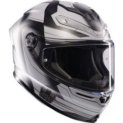 AGV K6 Ultrasonic Matt Black / Grey Κράνος Μηχανής