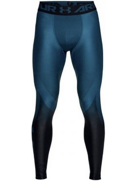 Under Armour HeatGear Armour 2.0 Graphic Ανδρικό Κολάν Μακρύ Πετρόλ 1320819-489