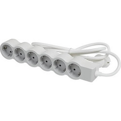 Πολύπριζο Legrand (694565) 6 Θέσεων 3m - White/Grey 694565