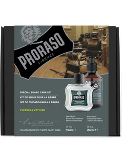 Proraso Cypress & Vetyver Balm 100ml + Σαμπουάν για Γένια 200ml