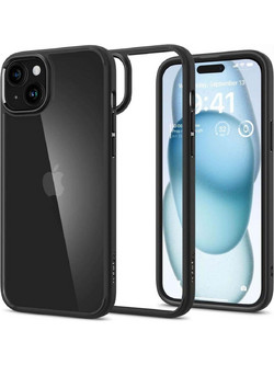 Spigen Ultra Hybrid Back Cover Black (iPhone 15)