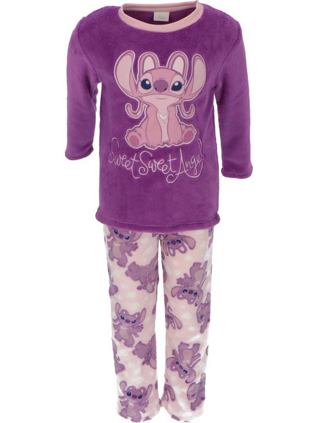 Παιδική Πιτζάμα Κοριτσίστικη Fleece 4-8 Ετών Lilo and Stitch TWOSIE-LILO-G ΜΩΒ
