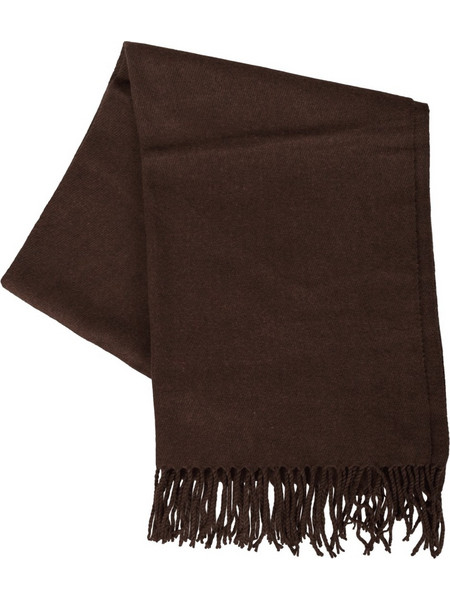 Jack & Jones SOLID WOVEN SCARF Καφέ σκούρο