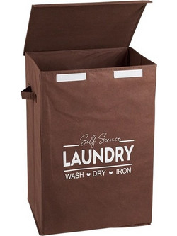 Καλάθι απλύτων E-4336 καφέ Laundry