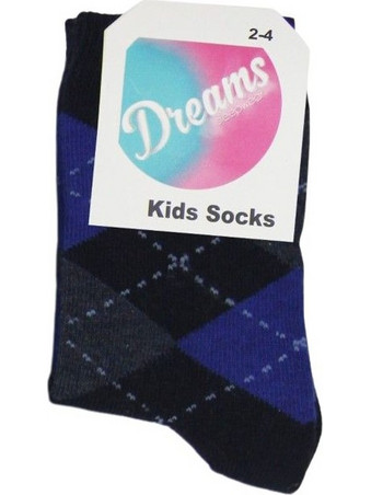 Dreams Baby Καλτσάκια Καρό Μπλε (2396004-2/4)