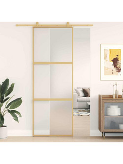 vidaXL Πόρτα Εσωτερική Συρόμενη Γυάλινη 76x205cm 155151
