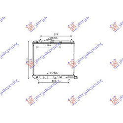Ψυγειο 1.3CDTi (37.5x47.5)Z13DTJ/D13A (KOYO) Opel Agila 08-14 - 084906325