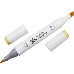 Μαρκαδόρος Διπλής Μύτης Mont Marte Art Marker Y1 Lemon Yellow (45 Canaria Yellow) MGRD0002