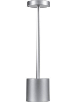 Globostar Jojo 76521 Πορτατίφ Αφής LED με Μπαταρία Ασημί Φ8xΥ34cm