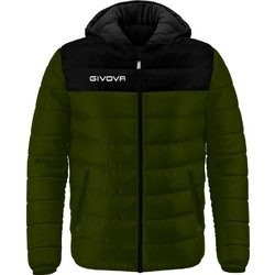 Givova Oslo Αθλητικό Ανδρικό Μπουφάν Χειμωνιάτικο Puffer Χακί G024-5110