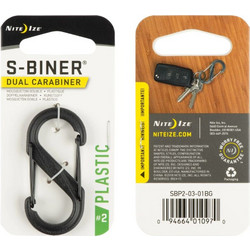 S-Biner 2 Nite Ize Plastic Μαύρο SBP2-03-01BG
