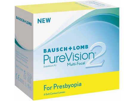 Bausch & Lomb Purevision 2 for Presbyopia Μηνιαίοι Φακοί Επαφής Πολυεστιακοί Σιλικόνης Υδρογέλης 6τμχ
