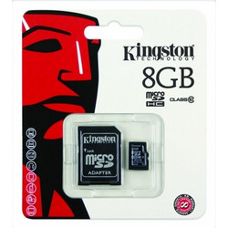 Kingston microSDHC 8GB Class 10 + Adapter