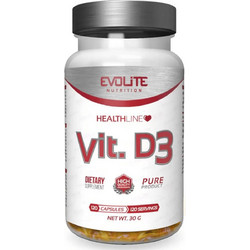 Evolite Vit D3 2000iu 120 Μαλακές Κάψουλες