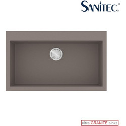 Sanitec Ultra Granite 808 Υποκαθήμενος Νεροχύτης Γρανίτη Ματ Sienna 79x50cm