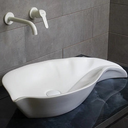 A&D Fyllo Επιτραπέζιος Νιπτήρας Μπάνιου 75x37cm White Gloss