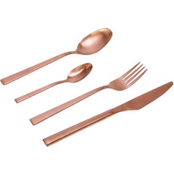 Cryspo Trio Σετ 24 τεμαχίων Μαχαιροπίρουνα Stainless Steel 'Durable' Rosegold Matt 4556205