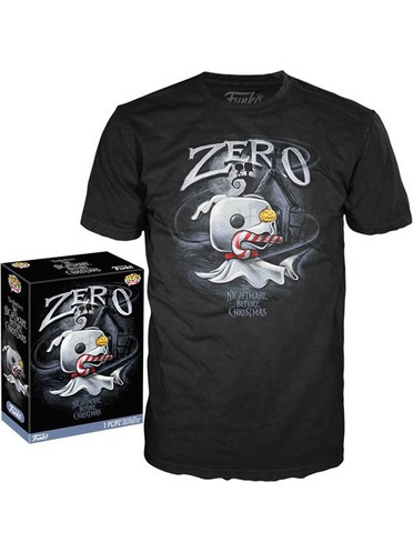 Funko Boxed Tee: The Nightmare Before Christmas - Zero with Cane (L)