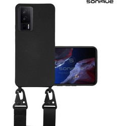 Θήκη Σιλικόνης με Strap CarryHang Sonique Xiaomi Poco F5 Pro 5G - Μαύρο