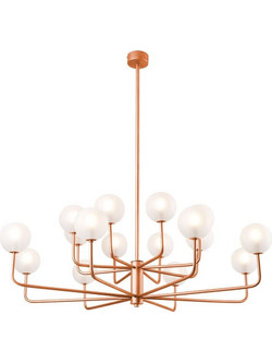 Φωτιστικό Οροφής Κρεμαστό 01366 16xG9 90x80cm Copper Luma