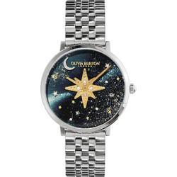 Olivia Burton Nova Γυναικείο Ρολόι με Ασημί Μεταλλικό Μπρασελέ 24000080