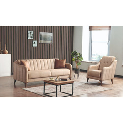 Martin Home Πολυθρόνα Μπεζ Nova 0683-6CH074NOVABEIGE