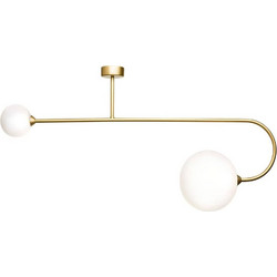 Φωτιστικό Οροφής - Πλαφονιέρα 01347 2xG9 100x50cm Gold Luma